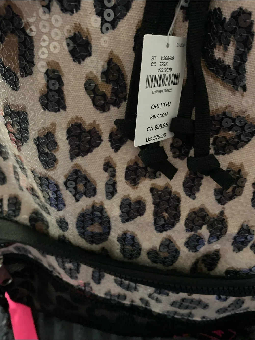 Vs pink backpack